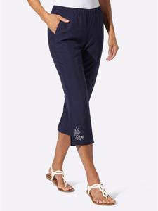 Брюки 3/4 темно-синего цвета Sieh an!