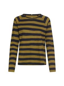 Полосатая рубашка с длинными рукавами реглан оливкового цвета Camel Active