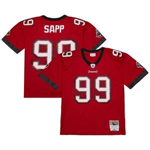Мужская реплика джерси warren sapp red tampa bay buccaneers 2002 legacy Mitchell & Ness