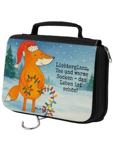 Mr. & Mrs. Panda Косметичка с рождественским дизайном в виде лисы и надписью белого цвета