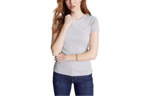 Футболка женская серая Tommy Hilfiger, серый