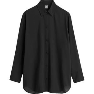 Шифоновая блузка TOTEME, черный