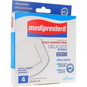 Medipresteril Стерильные послеоперационные повязки 10 x 10 см – 4 шт. в упаковке