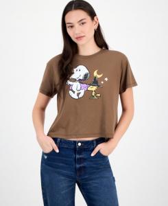 Детская футболка с графическим принтом на тему Хэллоуина Snoopy, Brown