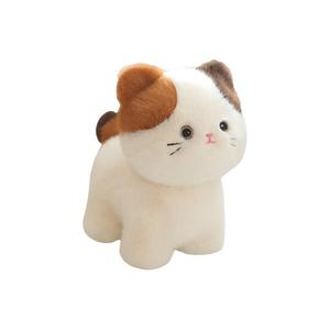 Трехцветный котенок в стиле слюнявчика плюшевая кукла высотой 20см Princess lovers