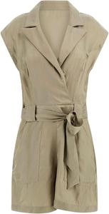GUESS женский Sl Amia Cupro комбинезон, Moss Khaki