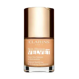 Основа под макияж с естественным финишем Skin Illusion Velvet Clarins, цвет honey