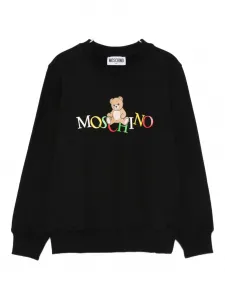 Толстовка с логотипом Тедди Moschino Kids, черный