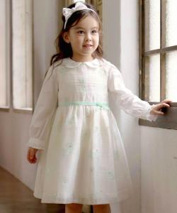 Юбка-сарафан из органзы с цветочным принтом и люрексом (100–130 см)