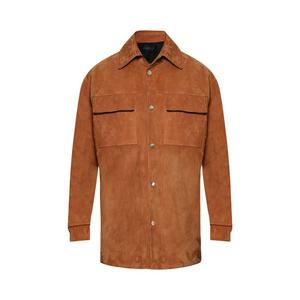Рубашка Amiri MA Quad Suede Overshirt, Golden Coast