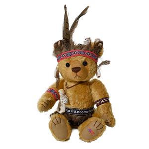 Плюшевая кукла Chieftain Bear в индейском стиле SENDEN'S, Chief Teddy Bear