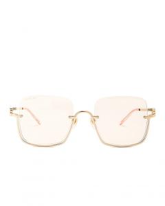 Солнцезащитные очки Gucci Square, цвет Gold & Light Yellow