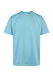 Футболка Cleptomanicx Print T-shirt, Milky Blue/Light Blue