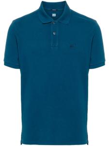C.P. Company рубашка поло с вышитым логотипом, синий