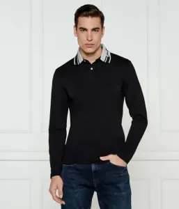 Поло Оливер extra slim fit Guess Jeans, черный