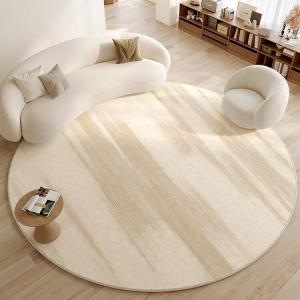 Y U-LIVE Ковер круглый 300 см диаметр, для гостиной/спальни, не скользящий, толстый, светлый, роскошный, Miao-Di Tian