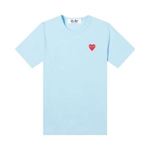 Футболка Short-Sleeve T-Shirt With Small Red Heart 'Blue', синий