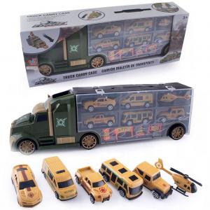 Грузовик с рессорами, гараж, грузовик, эвакуатор, комплект военной техники Świat Dziecka