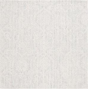 Ковер SAFAVIEH, 183 x 183 см, коллекции Ebony - Teal & Ivory, ручная работа из шерсти, идеален для помещений с высокой проходимостью в гостиной, спальне (EBN111J)