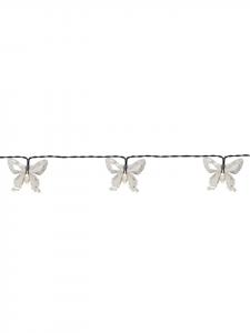 Marelida Светодиодная гирлянда на солнечных батареях с бабочками, длина 2,8 м, прозрачная