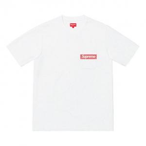Футболка ss19 mesh stripe pocket white tee Supreme, белый