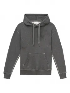 Худи с вышитым логотипом Marant, серый