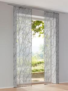 Heine Раздвижная штора серого цвета