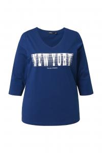 Ulla Popken Лонгслив в темно-синем цвете