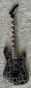Jackson X Series Soloist SLX DX, гриф Laurel, серебристо-металлический трещиноватый эффект