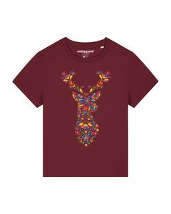 Рубашка Watapparel  Floral Deer, бордовый
