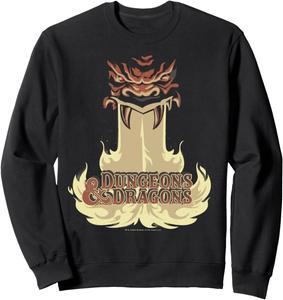 Толстовка с логотипом «Дыхание дракона» из игры Dungeons & Dragons, черный