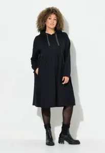 Платье-Джерси с капюшоном и длинными рукавами Ulla Popken, Black