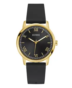 Мужские аналоговые часы черного золота, 40 мм Guess, gold-tone