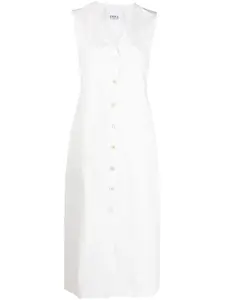 Платье-рубашка без рукавов Erika Cavallini, белый