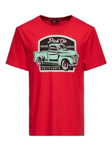 Футболка с принтом King Kerosin Pick Up красного цвета King Kerosin