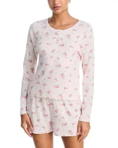 Пижамный комплект Aqua True Romance с короткими штанинами - эксклюзив Aqua, розовый