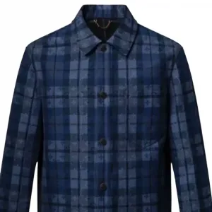 Monogram Tartan Denim Overshirt LOUIS VUITTON, синий