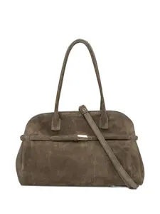 Большая сумка Aura на плечо с пряжкой Orciani, зеленый