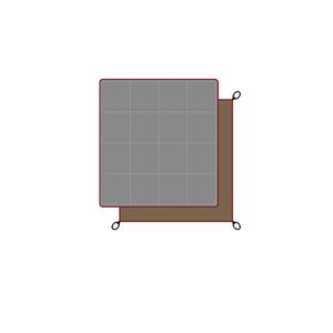 Коврик для пола набор тканевый для земли ручная установка аксессуары для улицы Snow Peak