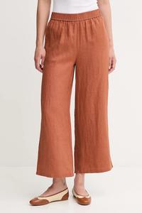 Льняные брюки United Colors Of Benetton, оранжевый