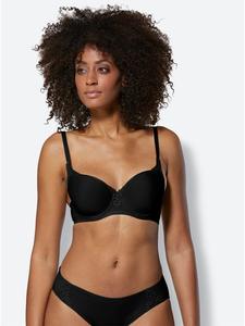 Черный бюстгальтер-футболка на косточках Viania