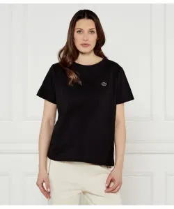 Футболка Regular fit Twin-Set, черный