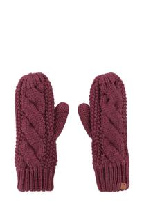 Перчатки Bickley+Mitchell Mittens, Burgundy/Dark Red