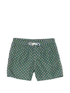 Плавательные шорты с узором Fedeli, зеленый