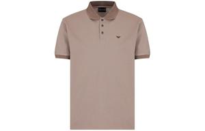 Футболка поло SS24 мужская светло-коричневая EMPORIO ARMANI, светло-умбра