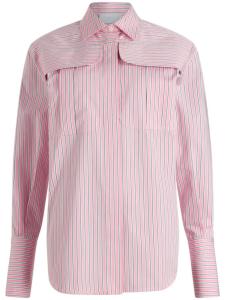 Patou рубашка Safari в полоску, розовый