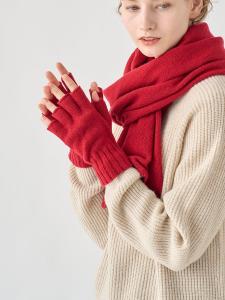 Вязаные перчатки без пальцев из кашемировой смеси | MIST | 5 г