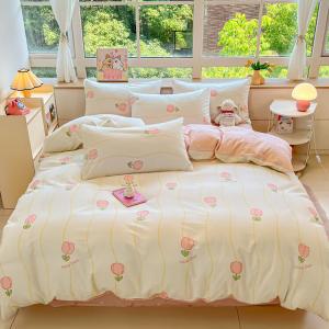 Antarctic Комплект постельного белья 1.5м: пододеяльник 200x230см, простыня, наволочки, 100% хлопок, розовый