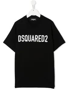 Футболка с логотипом DSQUARED2 KIDS, черный
