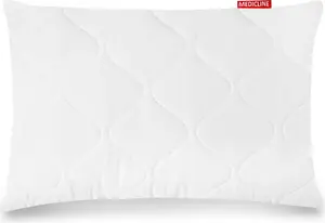 Подушка 50х60 см, гипоаллергенная стеганая микрофибра силикон AIO FACTORY